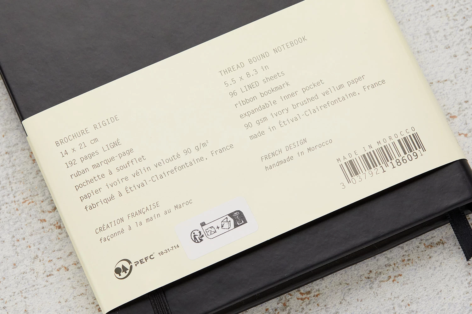 Rhodia A5 Webnotebook - Black, Lined - Image 6