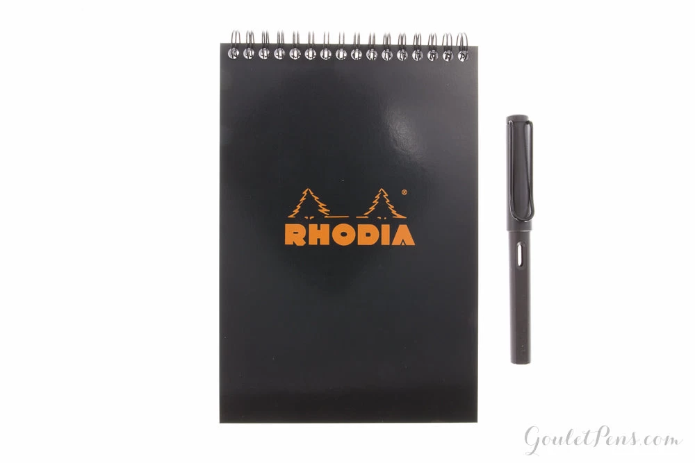 Rhodia No. 16 Top Wirebound A5 Notepad - Black, Lined - Image 2