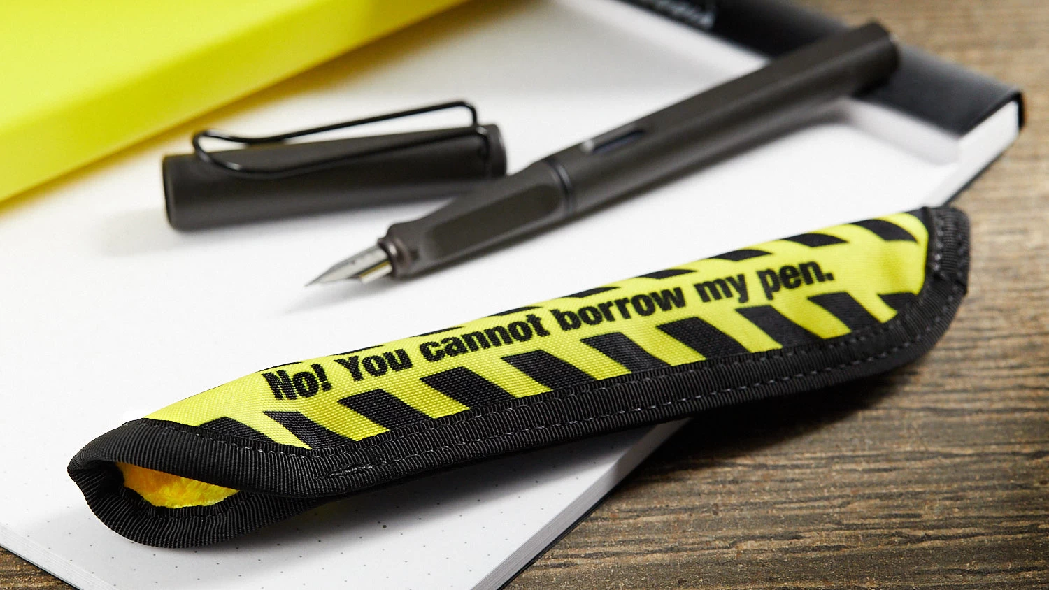 Rickshaw Bagworks 1 Pen Sleeve - No Borrow Yellow - Image 3