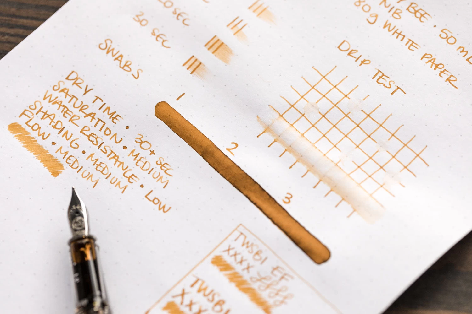 Robert Oster Honey Bee - 50ml Bottled Ink - Image 6