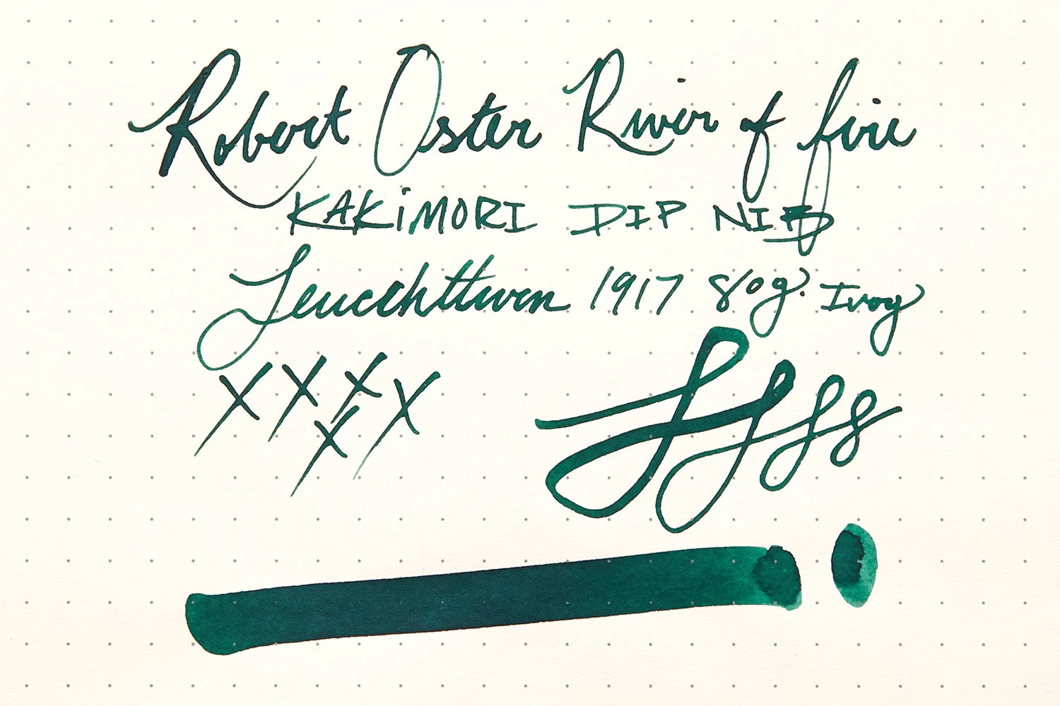 Robert Oster River Of Fire - 50ml Bottled Ink - Image 8