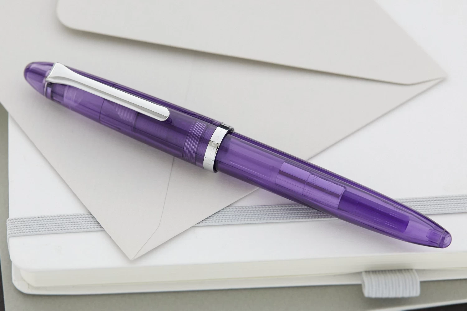 Sailor Compass 1911 Fountain Pen - Transparent Purple - Image 7