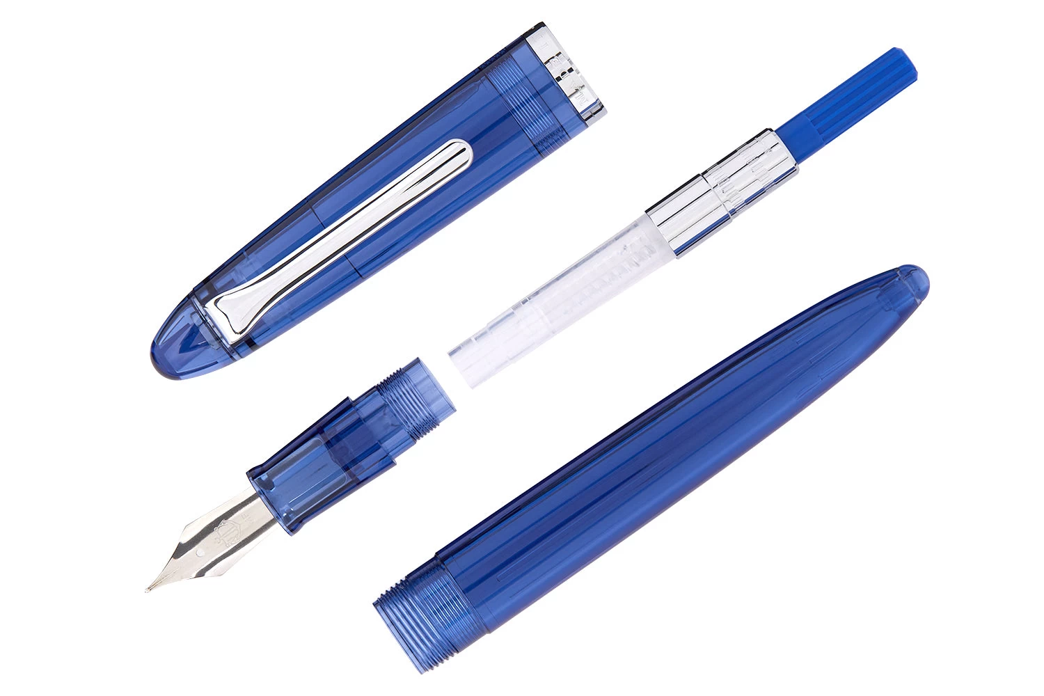 Sailor Compass 1911 Fountain Pen - Transparent Blue - Image 3