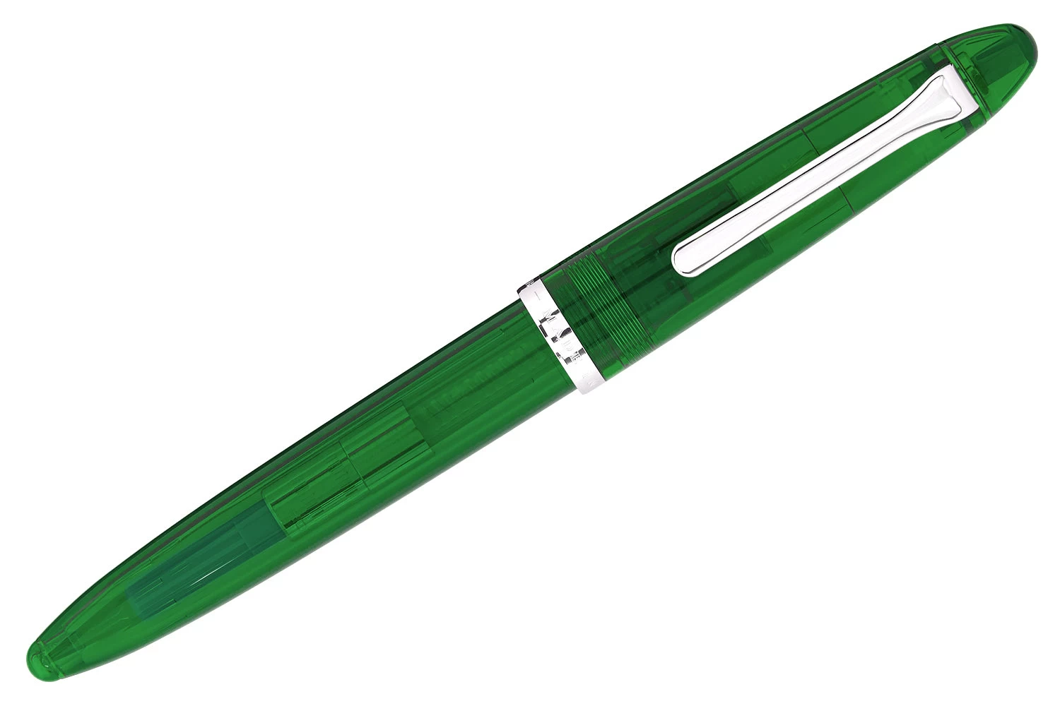 Sailor Compass 1911 Fountain Pen - Transparent Green - Image 2