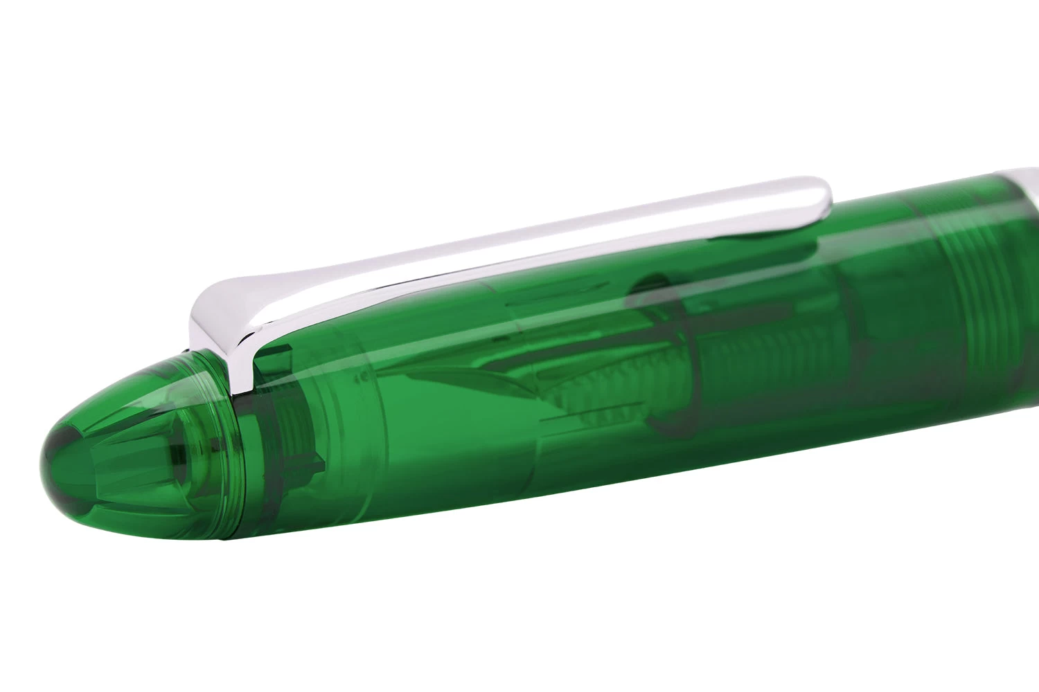 Sailor Compass 1911 Fountain Pen - Transparent Green - Image 5