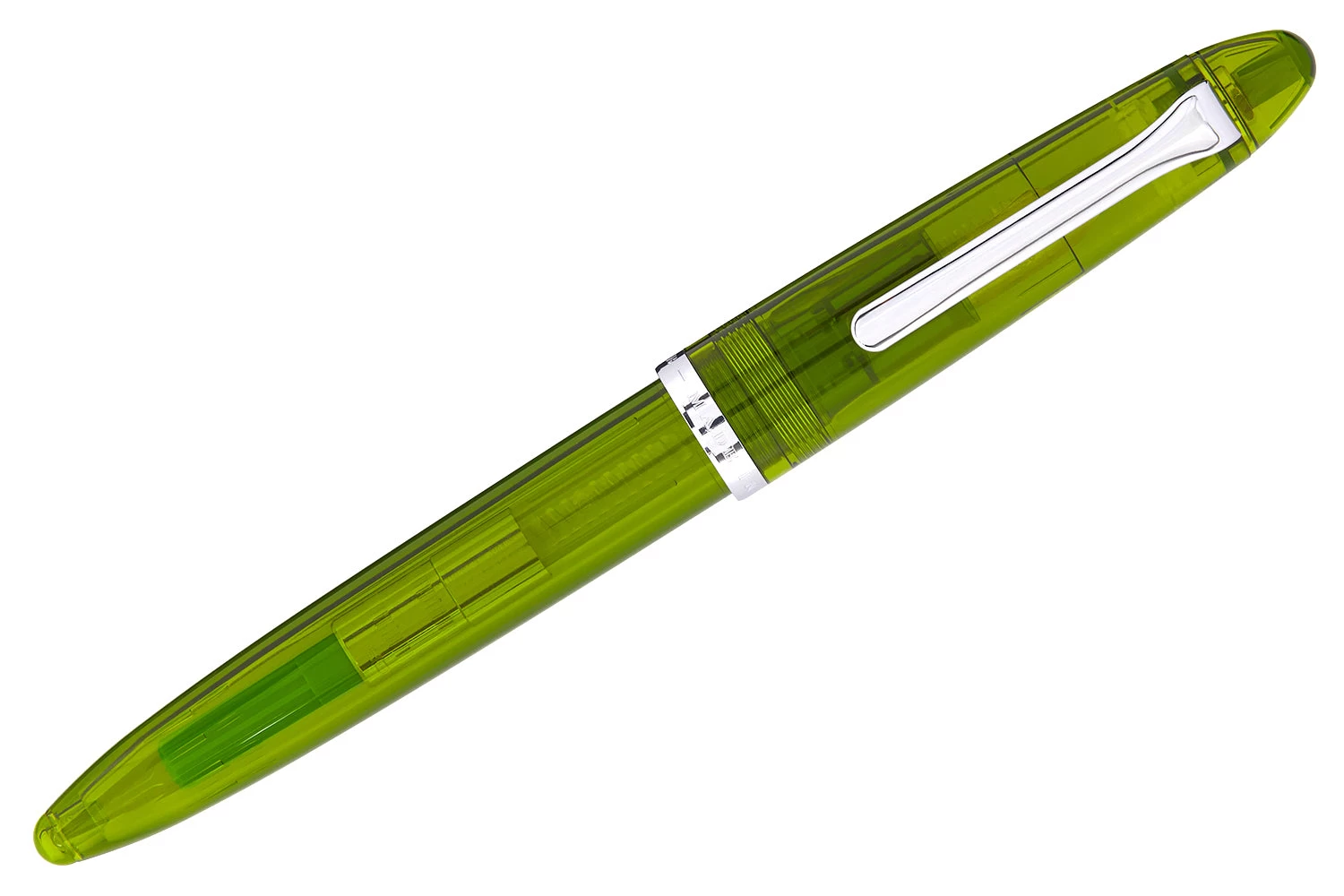 Sailor Compass 1911 Fountain Pen - Transparent Olive - Image 2