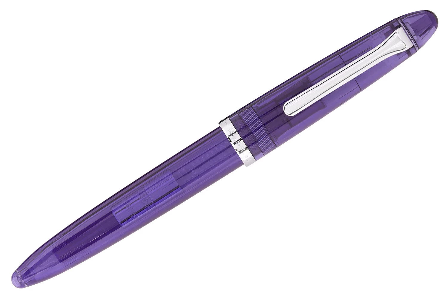 Sailor Compass 1911 Fountain Pen - Transparent Purple - Image 2