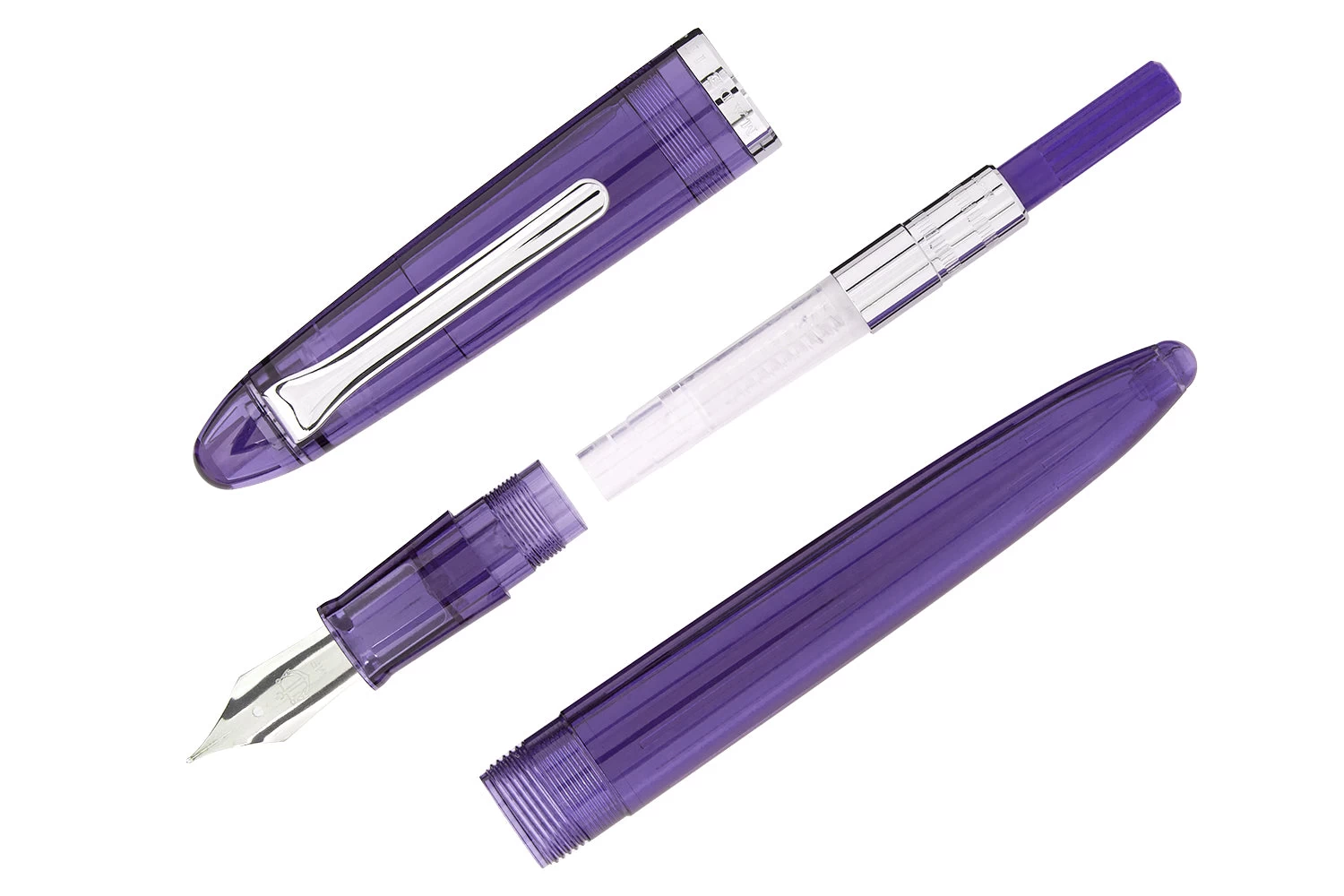 Sailor Compass 1911 Fountain Pen - Transparent Purple - Image 3