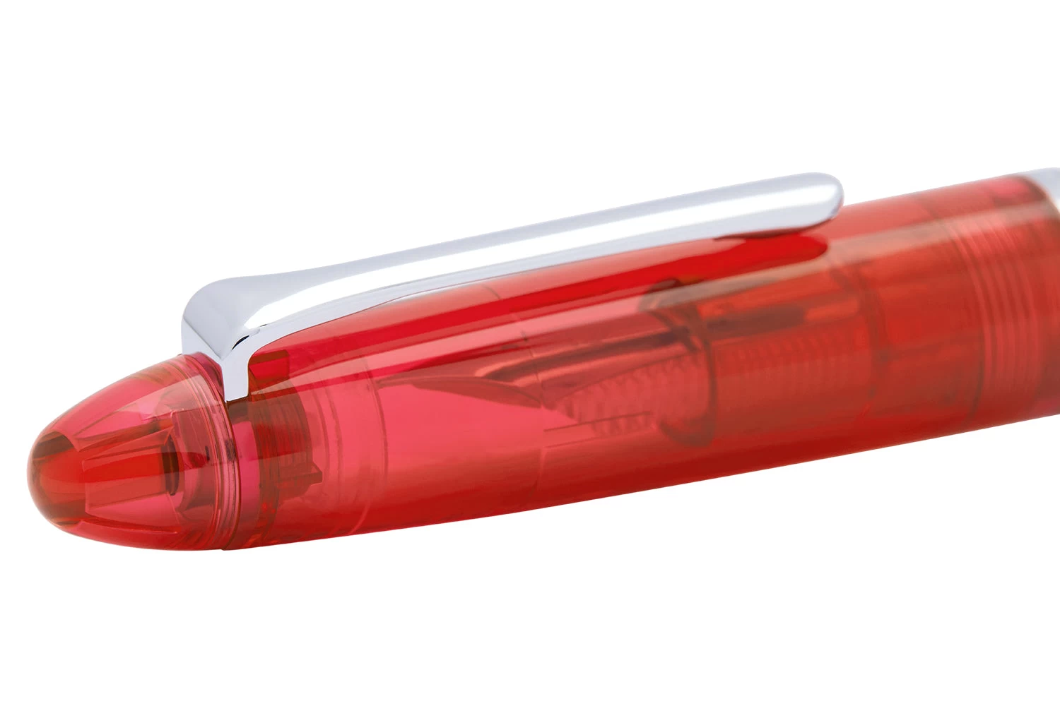 Sailor Compass 1911 Fountain Pen - Transparent Red - Image 5