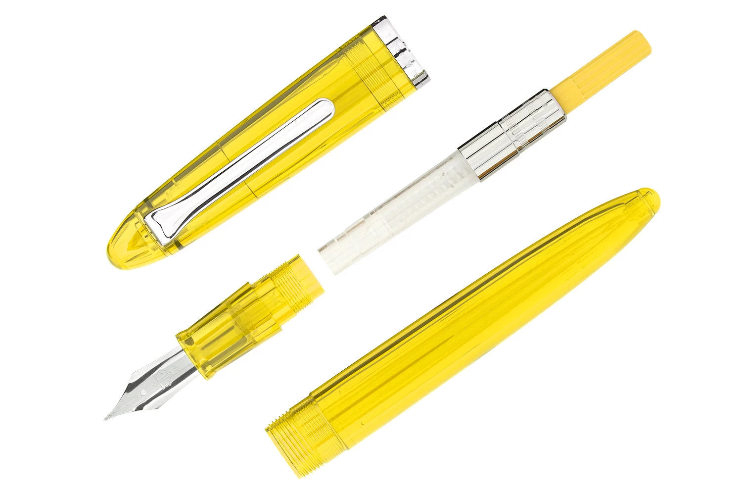 Sailor Compass 1911 Fountain Pen - Transparent Yellow - Image 3