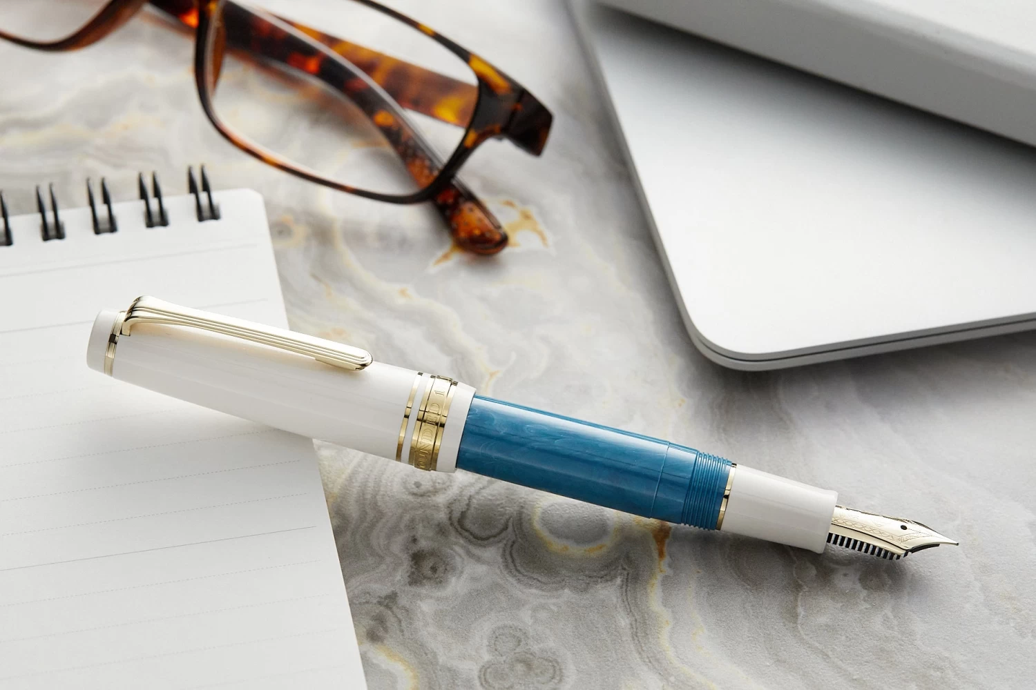 Sailor Pro Gear Slim Mini Rencontre Fountain Pen - Bleu Ciel - Image 6