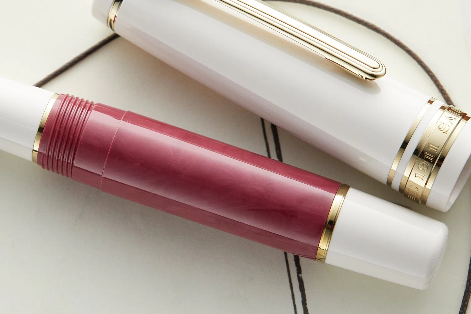 Sailor Pro Gear Slim Mini Rencontre Fountain Pen - Bordeaux Fonce - Image 10