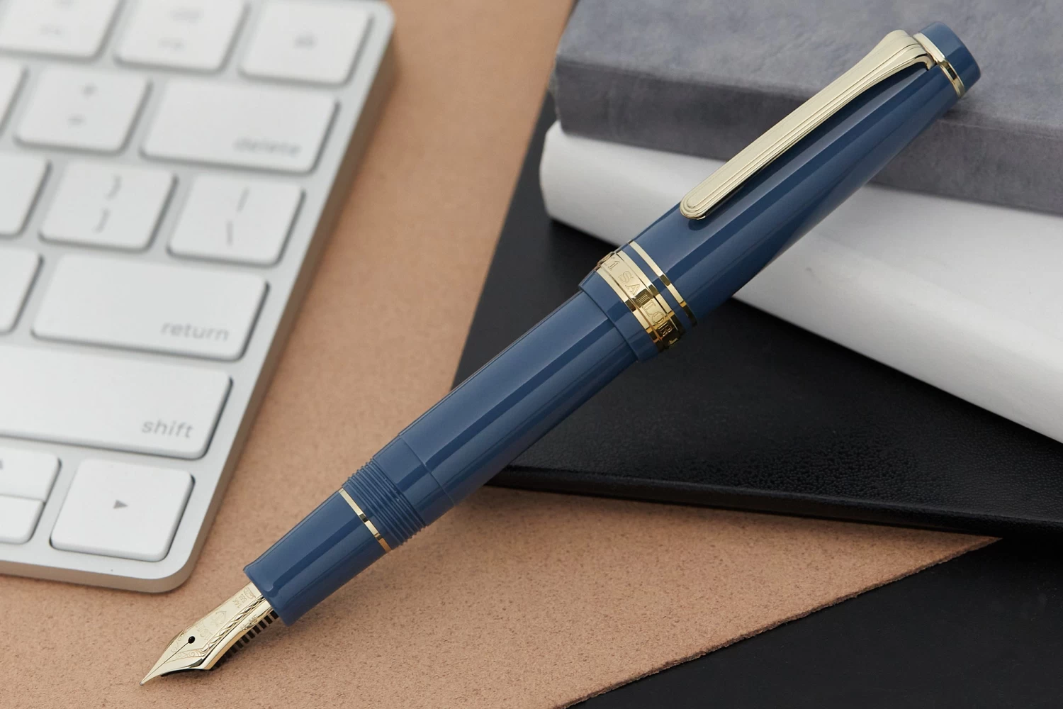 Sailor Pro Gear Slim Mini Fountain Pen - Ayur Blue - Image 6