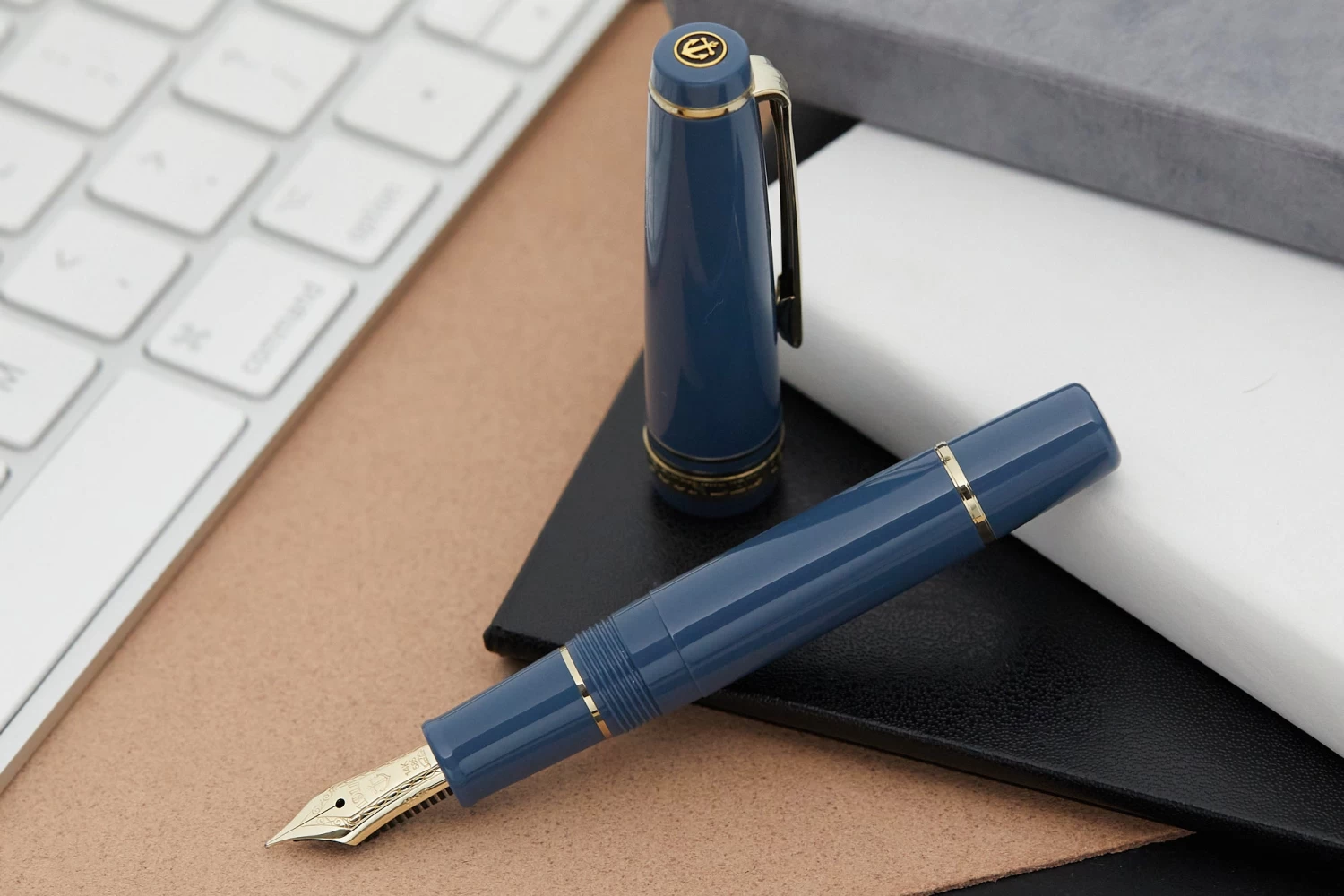 Sailor Pro Gear Slim Mini Fountain Pen - Ayur Blue - Image 8