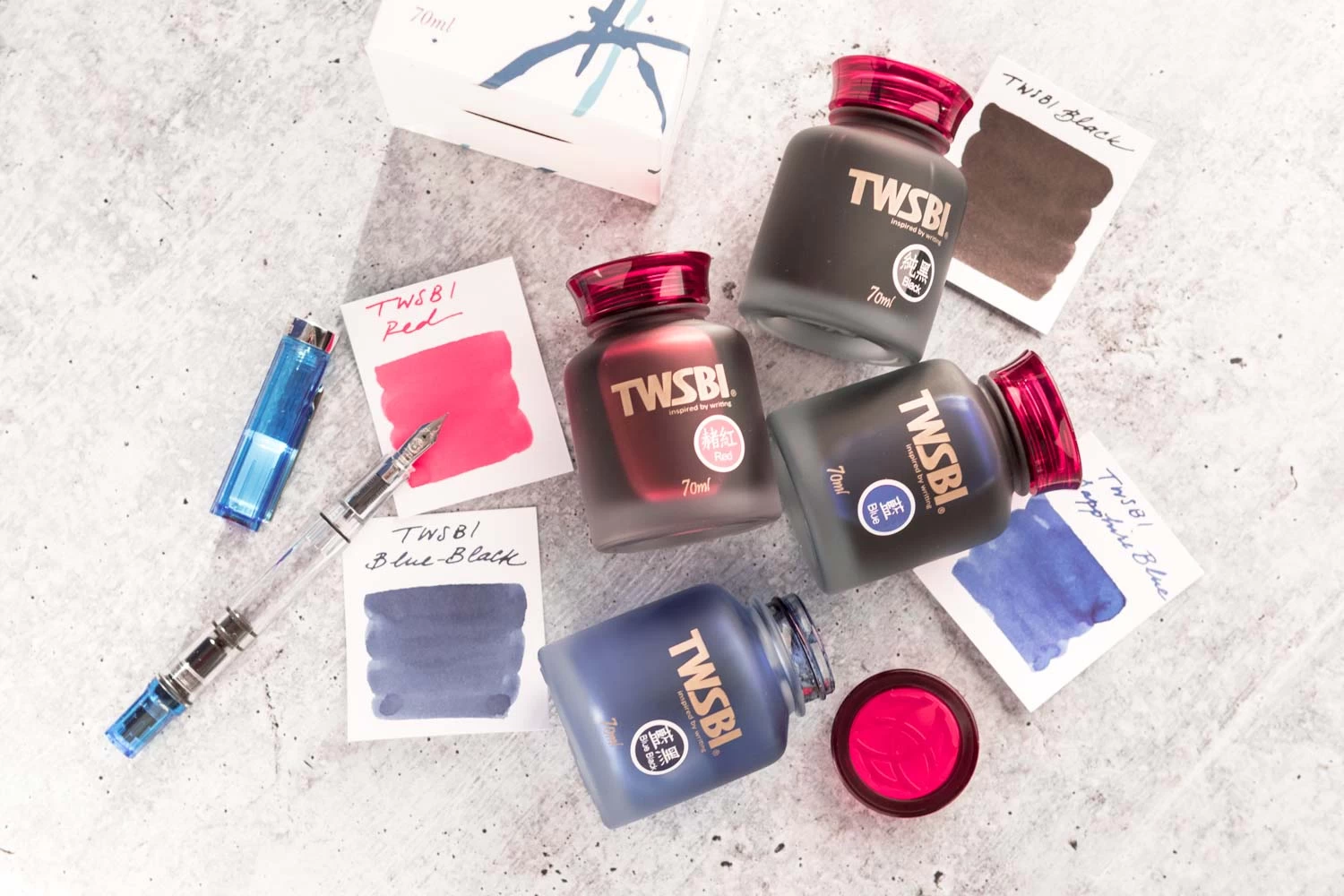 TWSBI Blue-Black - 70ml Bottled Ink - Image 6