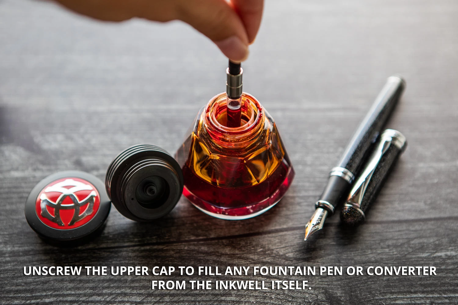 TWSBI Diamond 50 Ink Bottle - Silver - Image 5