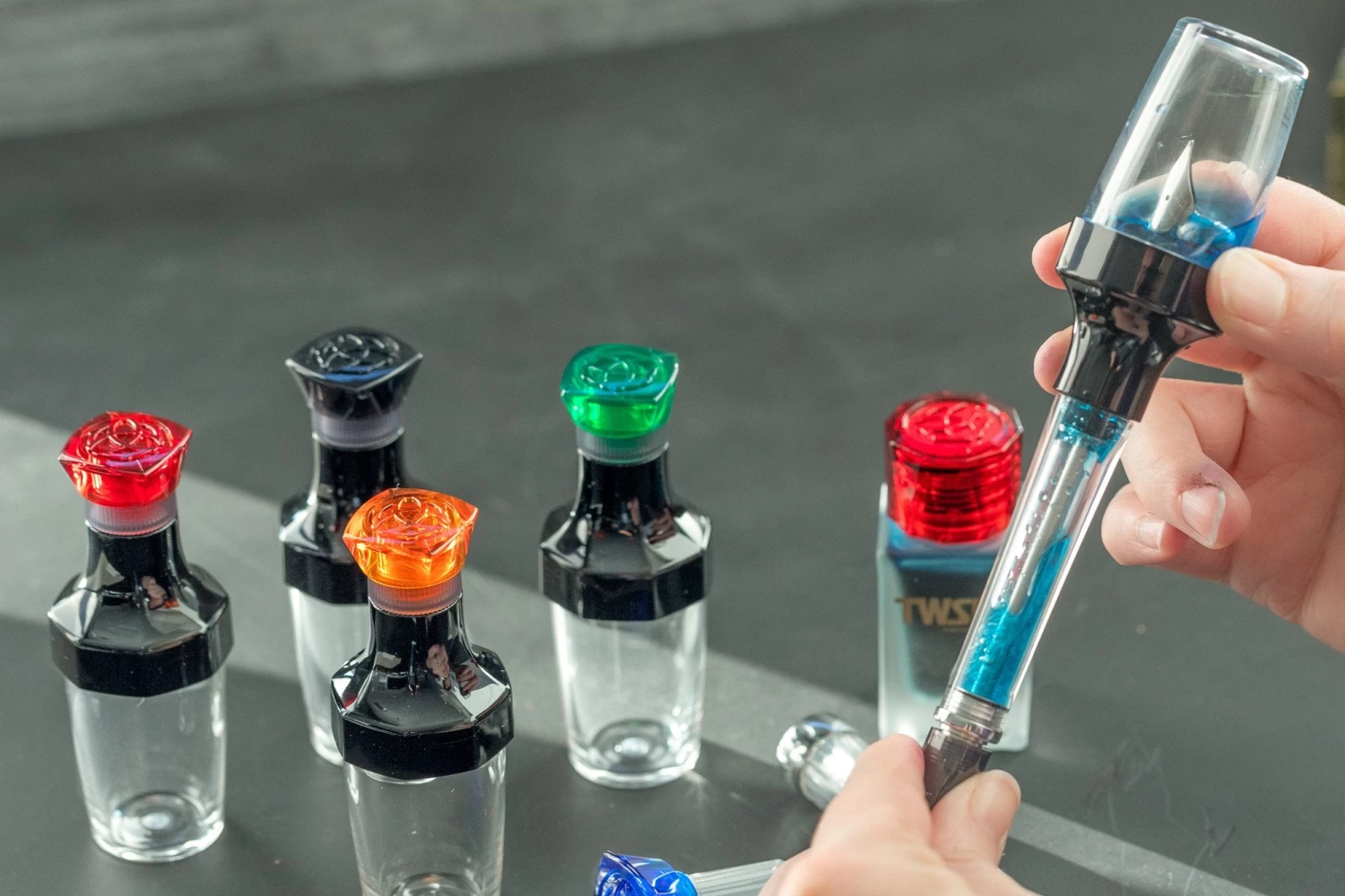 TWSBI Vac 20A Ink Bottle - Blue - Image 7