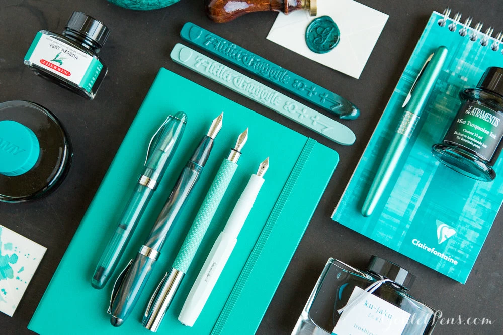 Noodler's Ahab Flex Fountain Pen - Mesa Turquoise - Image 10