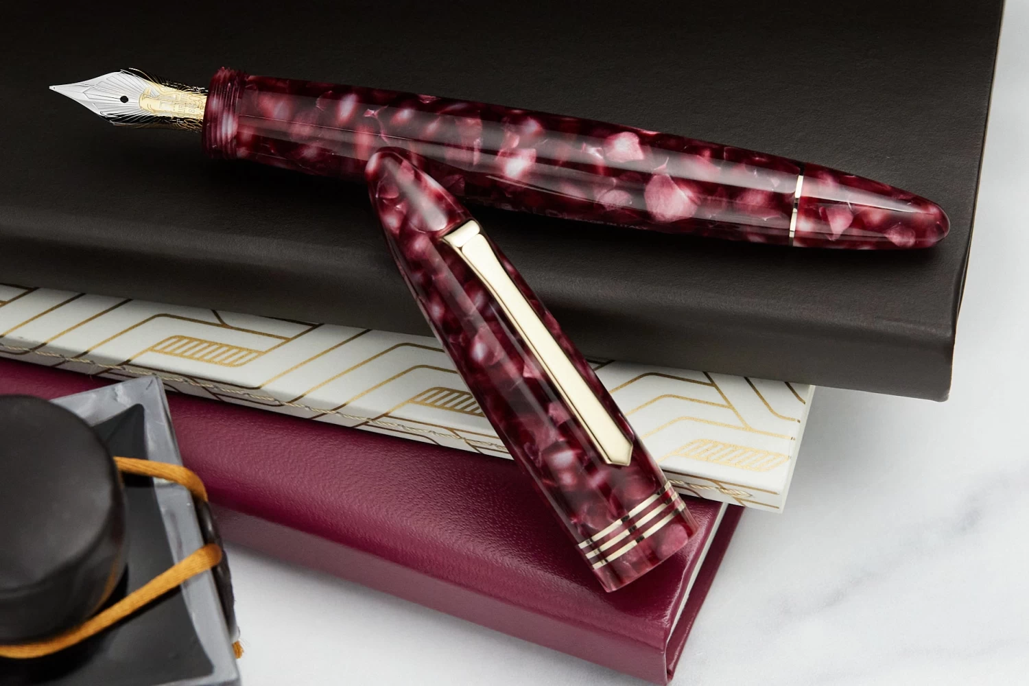 Tibaldi Bononia Fountain Pen - Pomegranate (Limited Edition) - Image 6