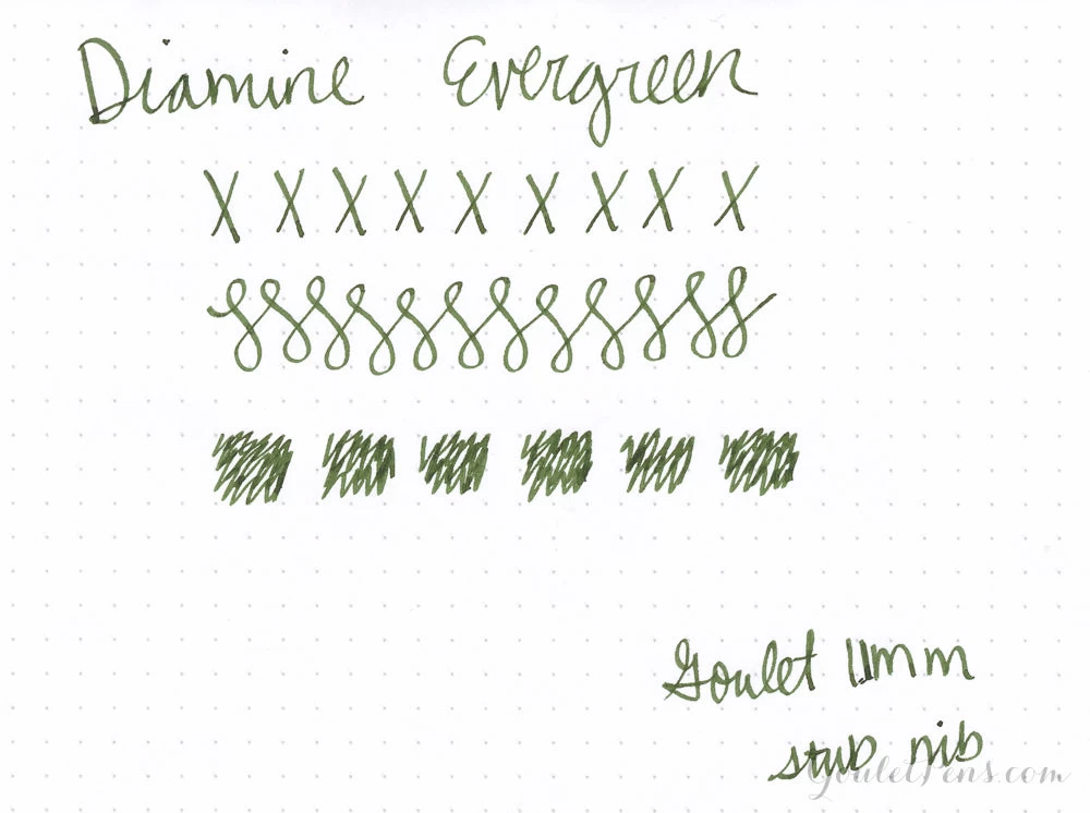 Diamine Evergreen - 30ml Bottled Ink - Image 2