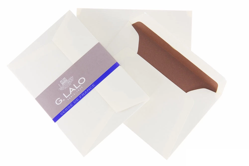 G. Lalo Vergé De France Small Envelopes - Ivory